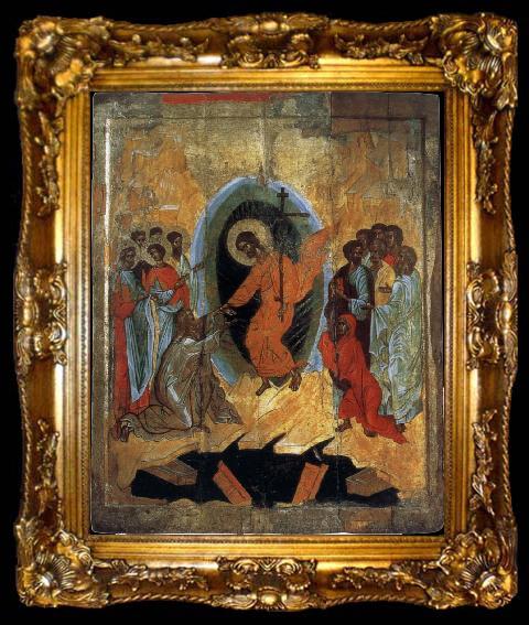 framed  unknow artist The Anastasis (resurrection), ta009-2